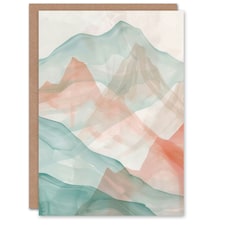 Mountain Adventure Landscape Light Soft Him Her Birthday Card