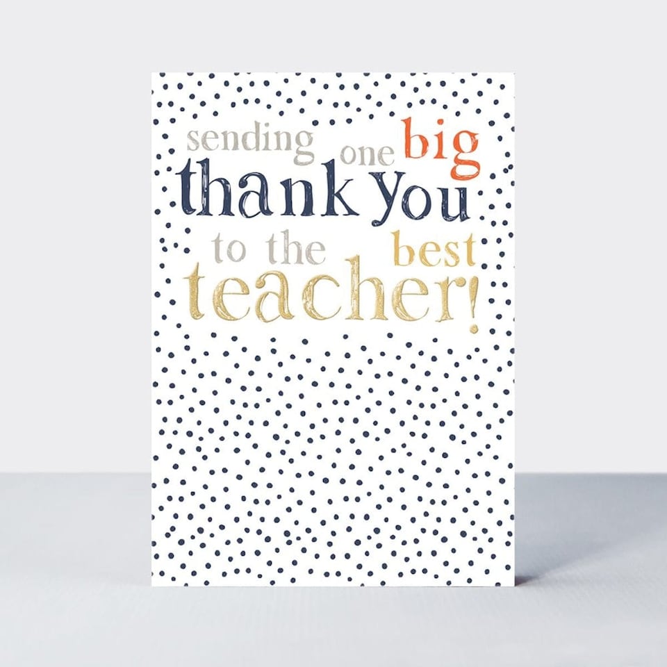 Rachel Ellen Thank You Teacher Card with Envelope