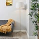 image 2 of BHS Stassy Floor Lamp, Satin Brass