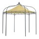 image 1 of Harlington Deluxe Steel Frame Gazebo With Roof Canopy In Sand