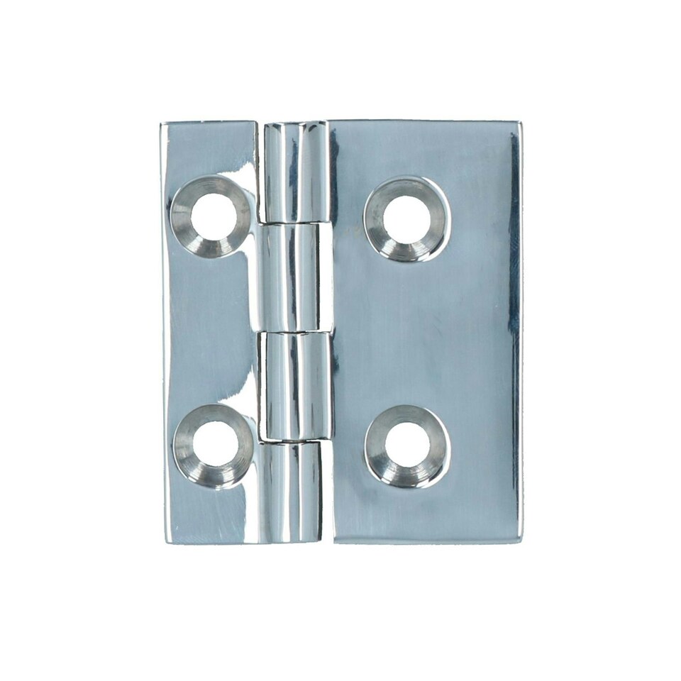 image 1 of Polished Door Hinge 10 Pack Stainless Steel 61mm x 51mm 316 Marine Cabin Hatch Silver