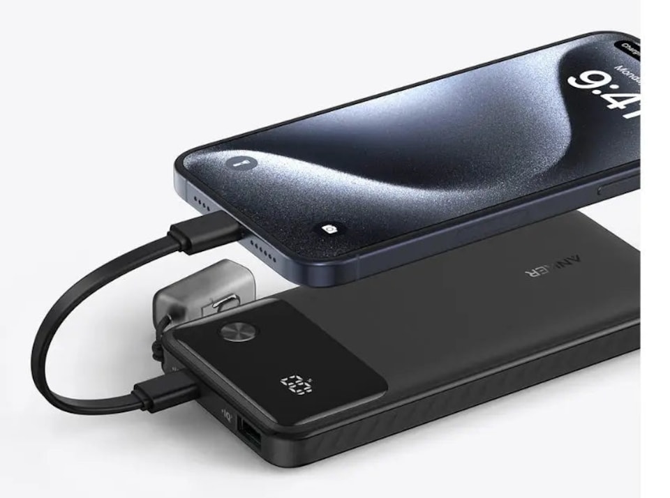 image 1 of Anker 10,000mAh PD Power Bank 22.5W Black