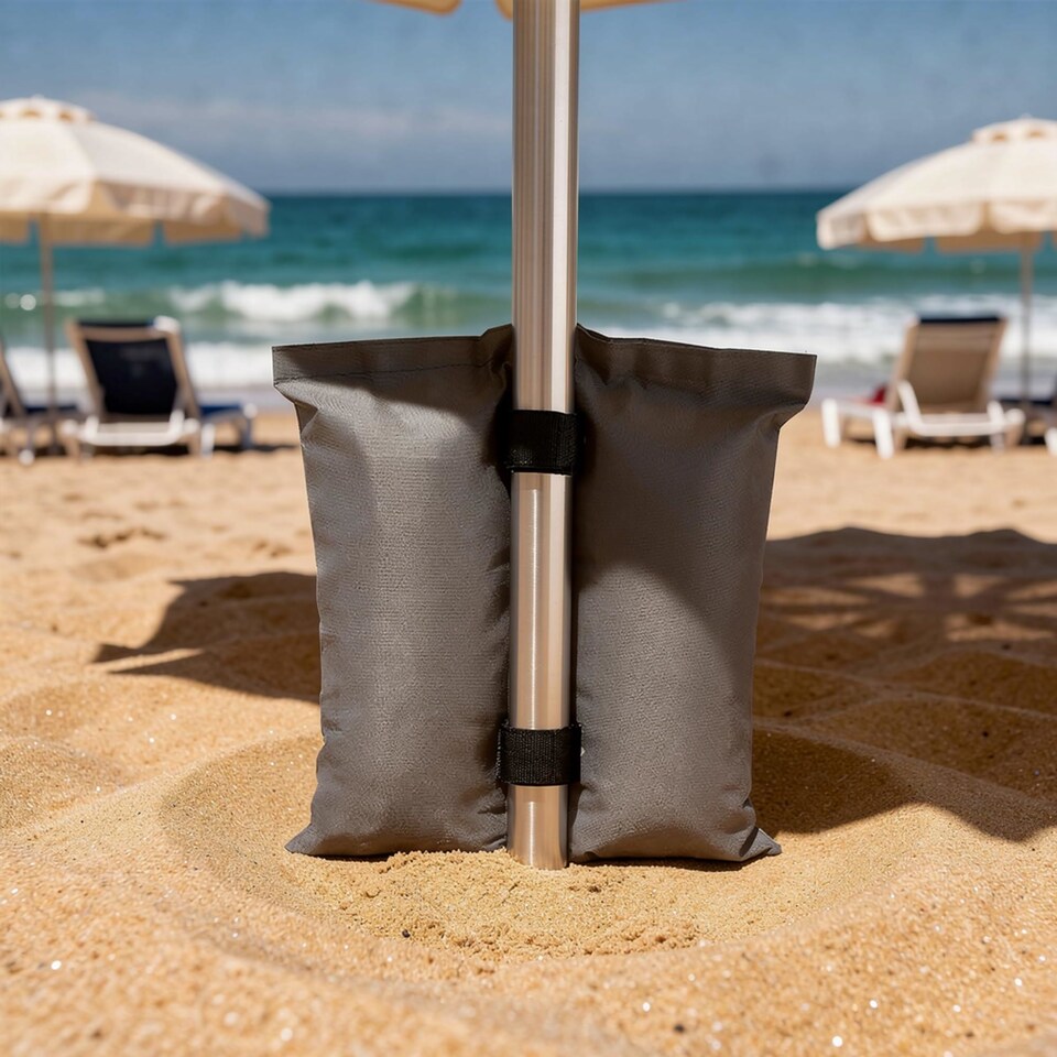 image 1 of Keplin Gazebo Sand Weight Bags 4 Pack Double Pocket Tent Canopy Leg Anchors
