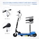 image 5 of HOMCOM Foldable Scooter 120W w/ Adjustable Height and Brake, Blue