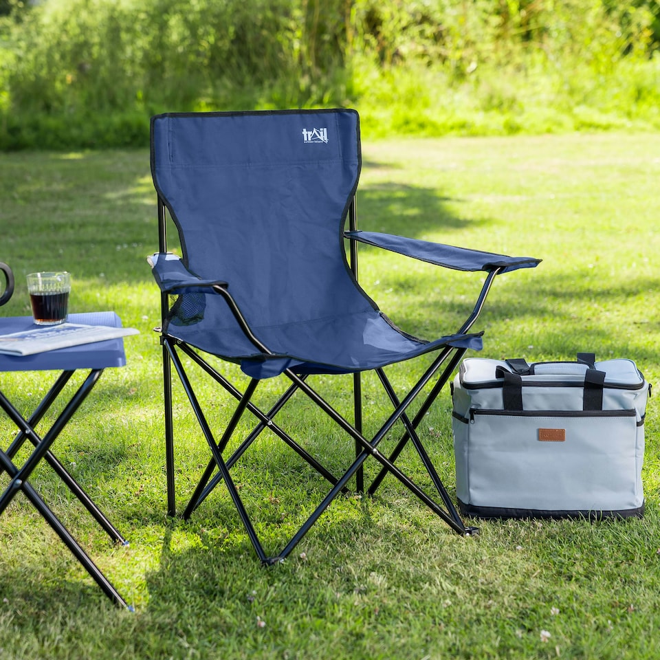 image 1 of Folding Camping Chair - Blue