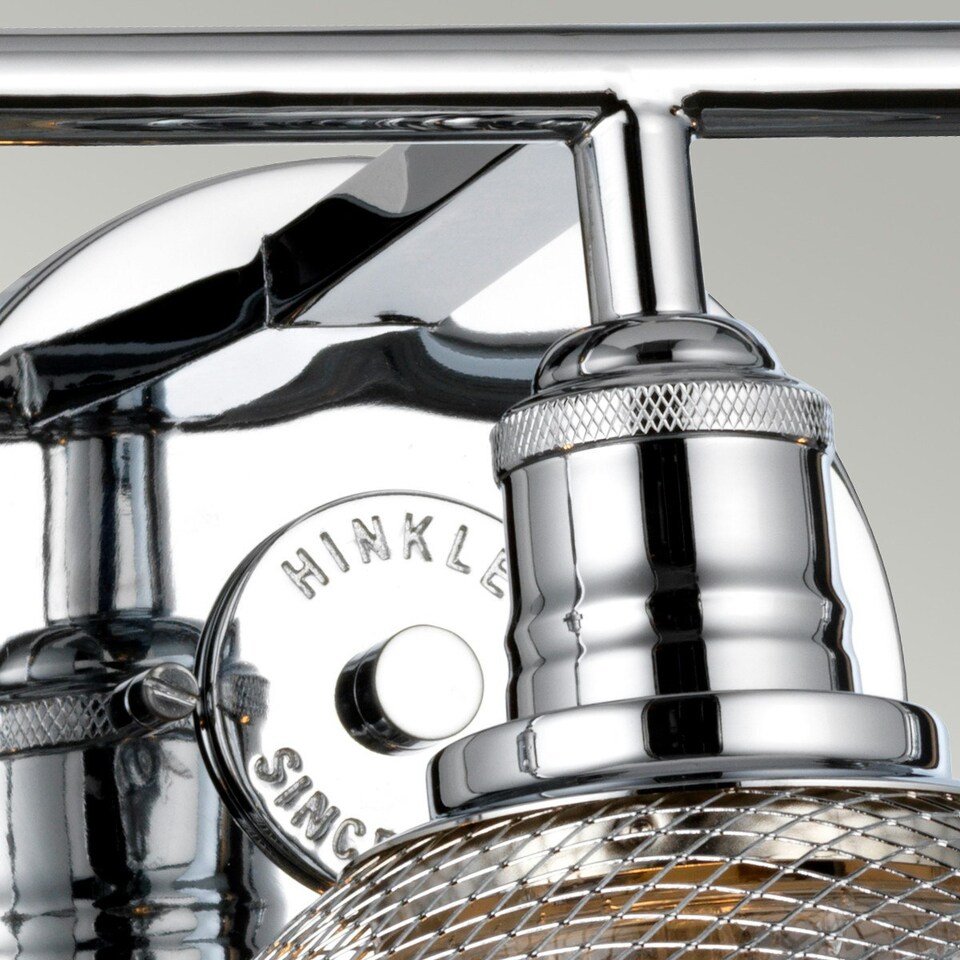 image 1 of Hinkley Rigby 3 Light Wall Light Polished Chrome IP44