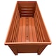 image 1 of 2 x Terracotta 55cm Long Garden Plant Pot Perfect For Indoor & Outdoor Flowers Brown