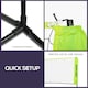 image 5 of SPORTNOW 4m Badminton Net, Foldable Height Adjustable Outdoor Sports Net with Carry Bag, for Tennis, Badminton, Pickleball, Volleyball, Black and Yellow