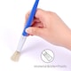 image 4 of Pack 4 Bristle Head And Chunky Plastic Body Artist Brushes