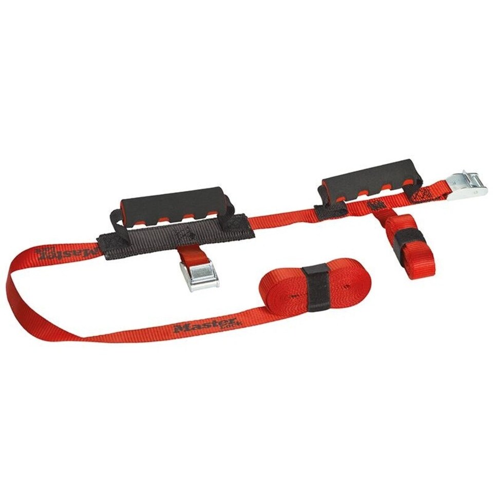 image 1 of Master Lock 2 Person Carry Straps - Red - One Size Red | One Size