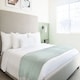 image 4 of Chevron Collection Recycled Cotton Throw in Pistachio (50" x 60") Green | Green