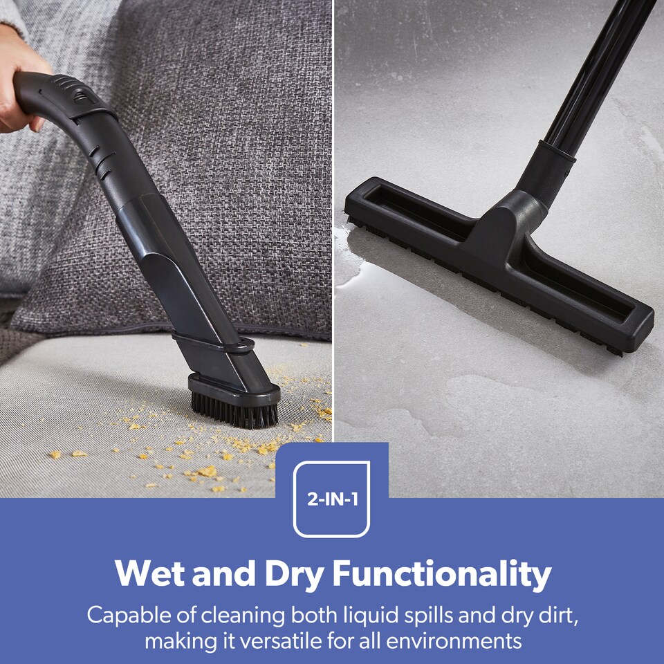 image 1 of GEEPAS 30L Wet & Dry Drum Vacuum Cleaner,  1400W