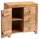 image 2 of Toko Light Mango 3 Drawer Sideboard - Solid Mango Wood - L45 x W88 x H75 cm Brown