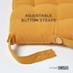 image 5 of Homescapes Seat Pad Luxury Cotton Indoor Outdoor Garden Dining Cushion Mustard | Yellow | 40 x 40 cm | 1