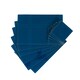 image 4 of Harbour Housewares Hague Blue Glass Dining Set - 30 x 20cm - 12pc Placemats + Coasters Blue