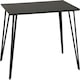image 6 of Marlow Dining Set with Sheldon Chairs Black | Black Marble/Grey Boucle