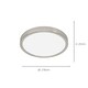 image 3 of EGLO Fueva 6 Silver Steel & Plastic LED CCT Technology Flush Ceiling Light | Silver | Satin Nickel