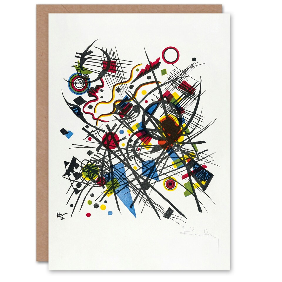 image 1 of Wassily Kandinsky Art Card Lithograph for the Fourth Bauhaus Portfolio