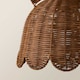 image 5 of ValueLights Bella Rattan Bunny Ceiling Pendant Lamp Shade | Brown