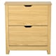image 1 of HOMCOM 12-Shoe Storage Cabinet 4 Shelves 2 Drawers Modern Brown