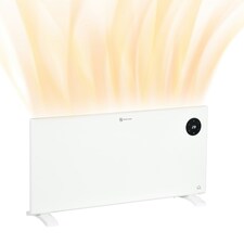 2000W Electric Convector Heater, Quiet Space Heater with LED Display, White