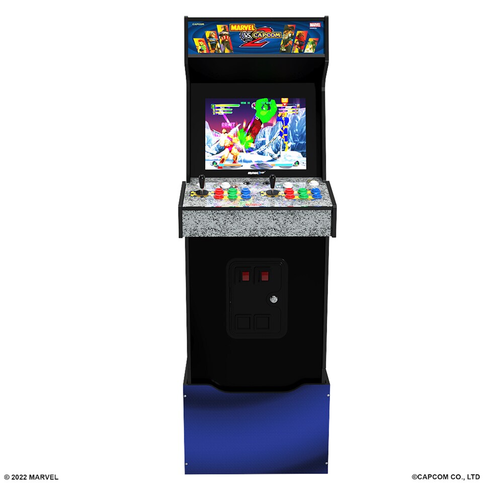 image 1 of Arcade1Up Marvel vs Capcom 2 Arcade Machine | Blue