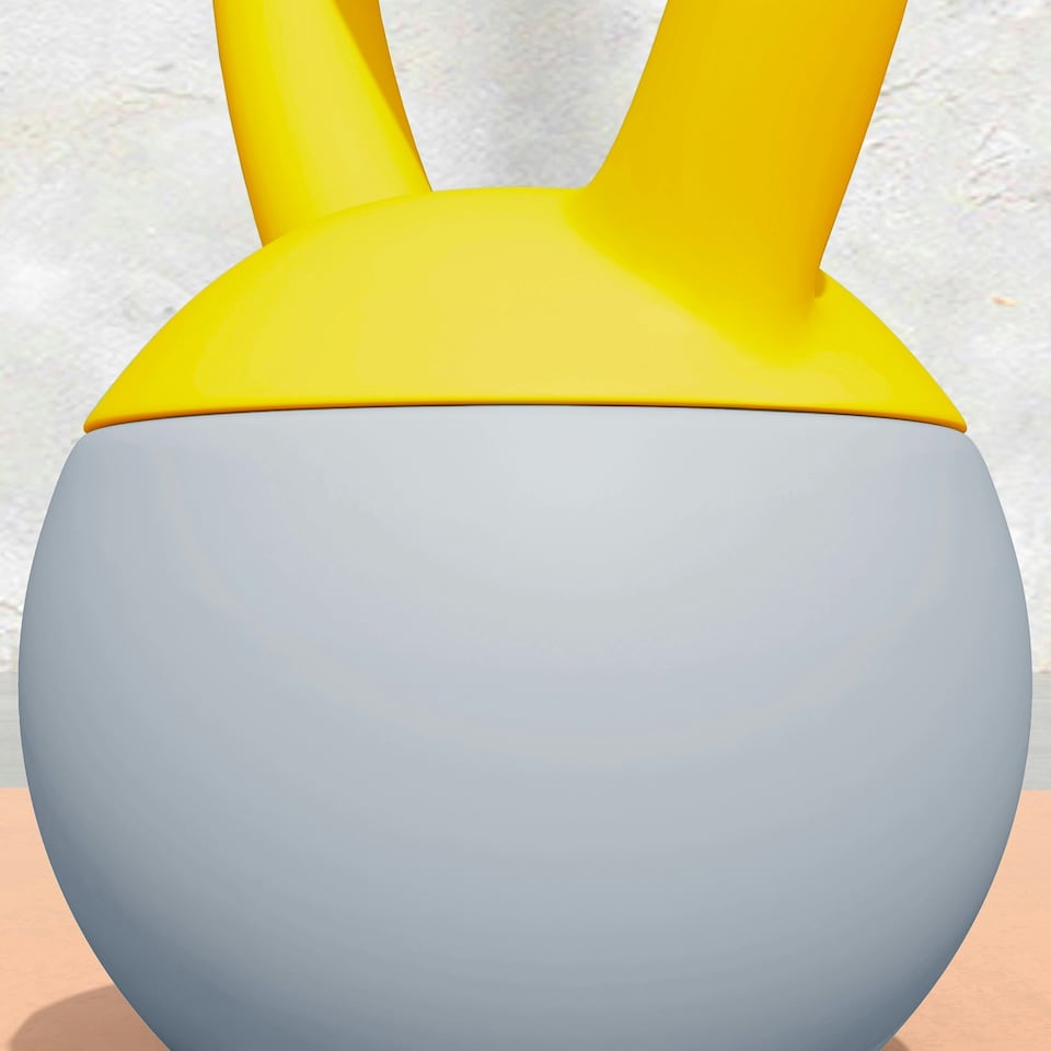 image 1 of SPORTNOW 8KG Kettlebell with Soft Body and Non-Slip Handle, Yellow and Grey Yellow | 8