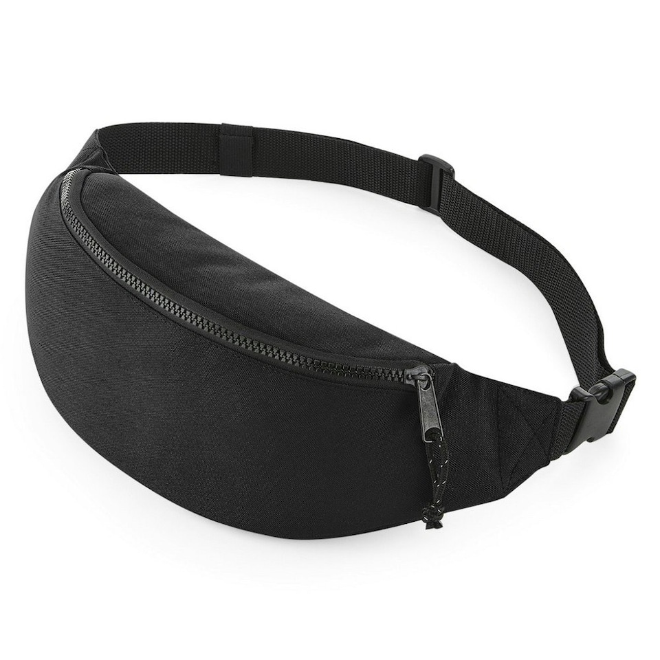 image 1 of Bagbase Adults Unisex Recycled Waistpack - Black - One Size 