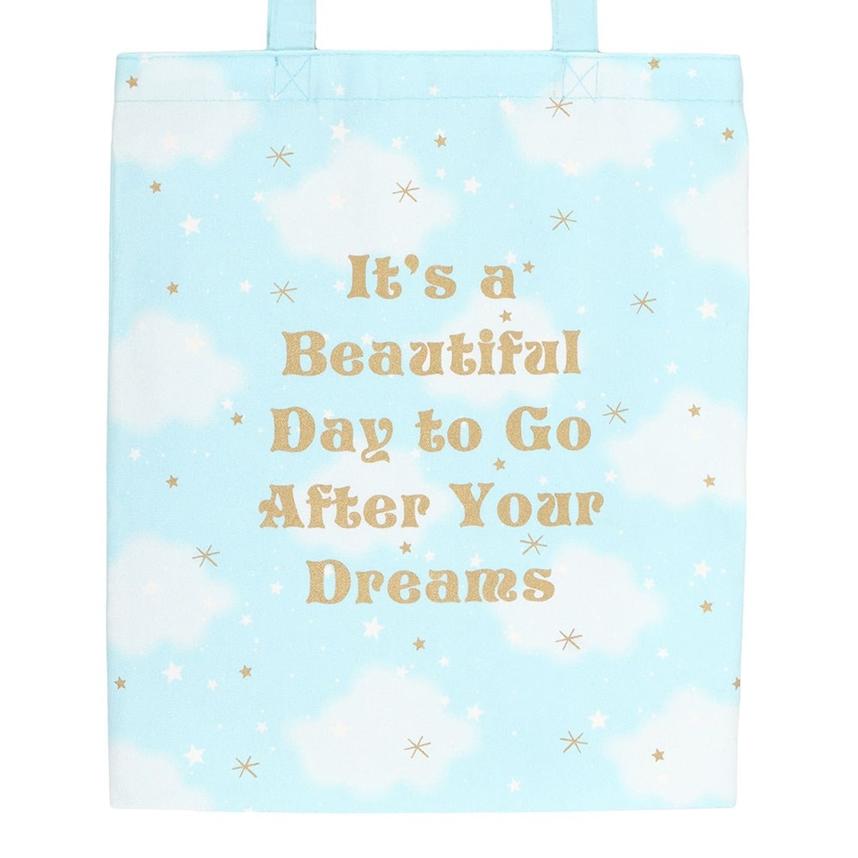 image 1 of Something Different Cloud Tote | Blue | Blue | 1