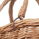 image 4 of Childrens Light Steamed Wicker Swing Handled Coracle Shopping Basket Brown | Brown | One Size