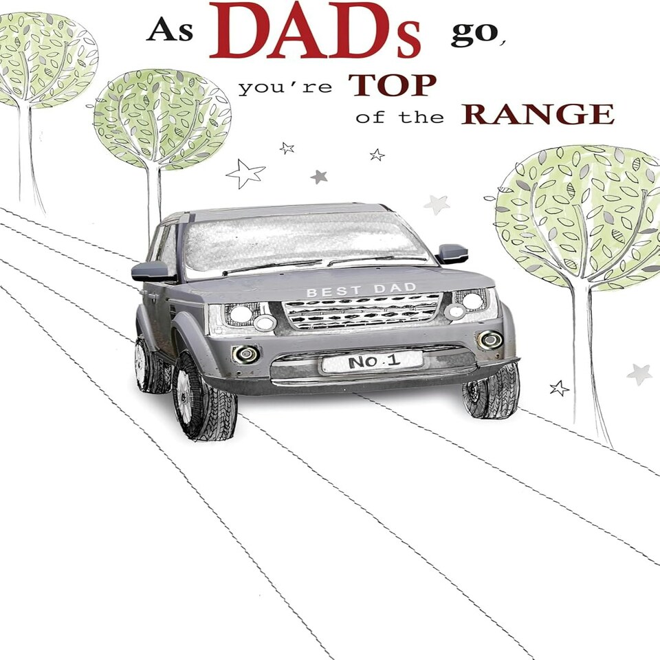 image 1 of Dad You're Top Of The Range Father's Day Card