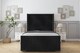 image 1 of Sloomy Camden Black Naples Bed Frame With Mattress With 50"  Upholstered Wingback Headboard 2'6 Small Single