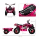 image 7 of HOMCOM Electric Quad Bike, 6V Kids Ride-On ATV with Back Trailer - Pink