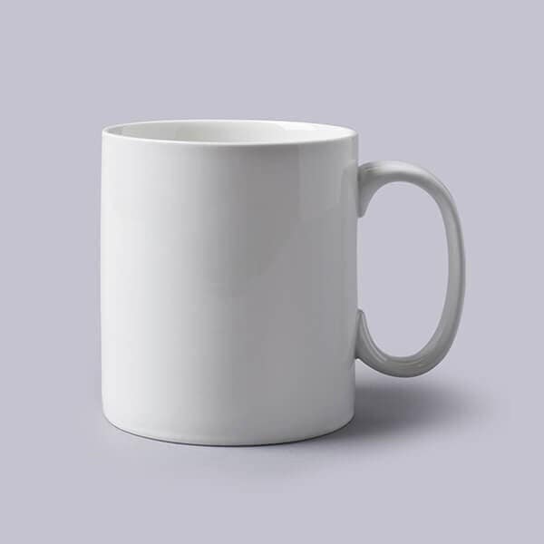 WM Bartleet & Sons Porcelain Extra Large Original Mug 1.2 Pint in White