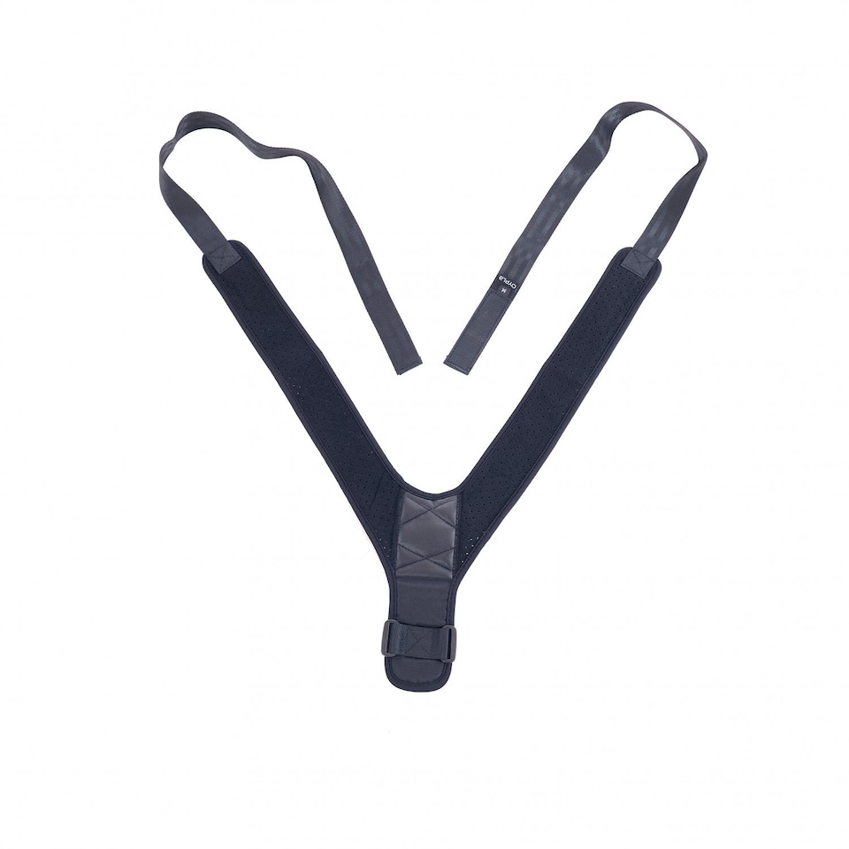 image 1 of Medium Sports Back Shoulder Neck Pain Relief Posture Brace Corrector | Black