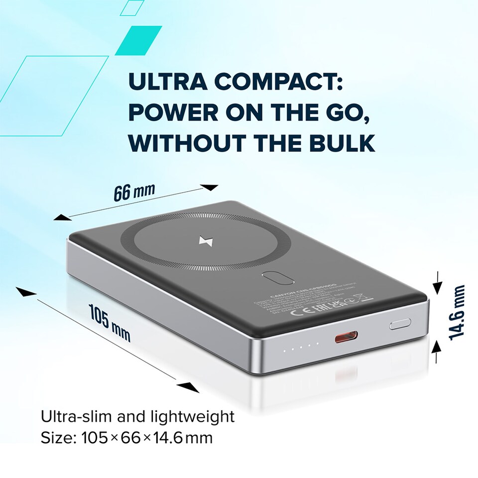 image 1 of Canyon Power Bank Magsafe Oncharge-510 10000 Mah Beige