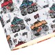 image 3 of Modern and Colourful Monster Trucks Kids Cotton Fabric Drum Lamp Shade - 25cm | Multi | 10"