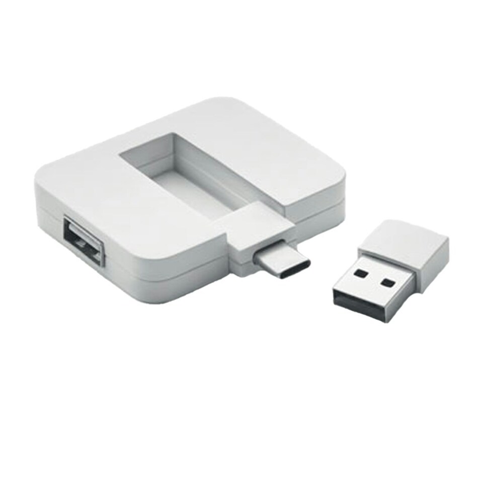 image 1 of MidOcean Square USB Hub - White - One Size