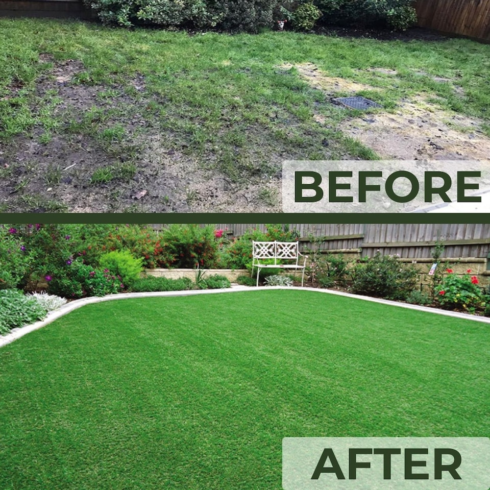 image 1 of 40mm Artificial Grass - 4m x 5m - Natural and Realistic Looking Fake Lawn Astro Turf | Green | 4M x 5M | 1