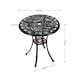 image 3 of Living and Home 68cm  Round Patio Dining Table with Umbrella Hole