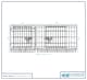 image 8 of Harbour Housewares 2 Door Metal Dog Crate with Removable Tray - Large