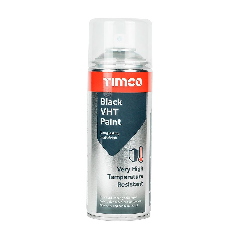 image 1 of Timco - Black VHT Paint (Size 380ml - 1 Each)