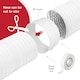 image 3 of SPARES2GO Vent Hose Extension Kit for DeLonghi Portable Air Conditioners Aluminium Insulated AC Pipe Duct (6m, 5" / 125mm)