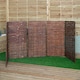 image 4 of 1.16m x 1.83m Triple Garden Patio Willow Wheelie Bin Screen Hideaway