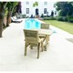 image 2 of Heavy Duty Table and Chair Set - 1 Square Table - 2 Chairs - 2 Seater