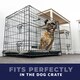 image 5 of DogCrates+ Small Washable Pillow Dog Bed – Soft Crate Mat with Anti-Slip Bottom for Puppies, Dogs & Cats – Grey Grey | S