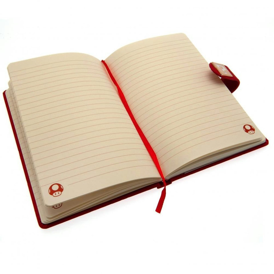 image 1 of Super Mario Premium Notebook - Red - One Size