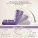 image 4 of Yaheetech Lazy Sleeper Recliner with 14 Adjustable Positions and Backrest Purple