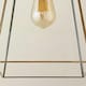 image 5 of ValueLights Susie Glass Pendant Lantern Gold Case Easy Fit Lamp Shade Gold
