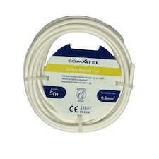 Commtel 3 Core Round Flex 0.5mm2 - White - 10m